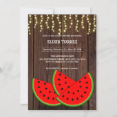 Modern Rustic Watermelon Slices Baby shower Kaart (Voorkant)