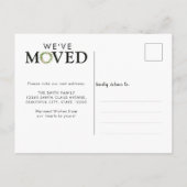 Modern Rustic We zijn verhuisd naar huis voor Fees Aankondigingskaart (Achterkant)