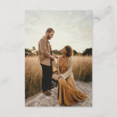 Modern Rustic Wedding Details Informatiekaartje (Achterkant)