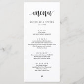 Modern Rustic Wedding Elopement Menu (Voorkant)