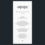 Modern Rustic Wedding Elopement Menu<br><div class="desc">Moderne Rustic Wedding Elopement Kaart. Eenvoudig aan te passen en aan uw behoeften aan te passen,  en uw gasten zullen enthousiast zijn wanneer zij deze perfecte en stijlvolle menu van het diner zien.</div>
