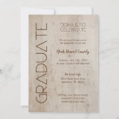 Modern Rustic Wood Photo Unisex Afstuderen (Achterkant)