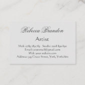 Modern Rustic Wood Signature Visitekaartje (Achterkant)