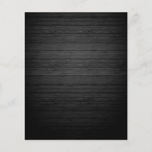 Modern Rustic Wood & White Lights String bruiloft Flyer (Achterkant)