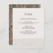 Modern Rustic Woodgrain Kaart Details (Voorkant / Achterkant)