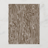 Modern Rustic Woodgrain Kaart Details (Achterkant)