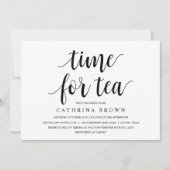 Modern Rustic, zwart script, Vrijgezellenfeest Kaart (Voorkant)