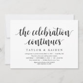 Modern Rustic, zwart script, weddenschappen Kaart (Voorkant)