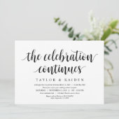 Modern Rustic, zwart script, weddenschappen Kaart (Staand voorkant)