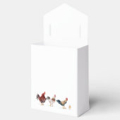 Modern rustiek Boerderij Chicken Wedding Bedankdoosjes (Geopend)