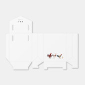 Modern rustiek Boerderij Chicken Wedding Bedankdoosjes (Uitgevouwen)