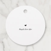 Modern rustiek, bruiloft dank u geschenken, bedankjes labels (Achterkant)