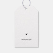 Modern rustiek, bruiloft dank u Gift Cadeaulabel (Achterkant)