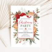 Modern Rustiek Citrus Sinaasappel Kerstfeest Kaart