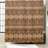 Modern rustiek douchegordijn