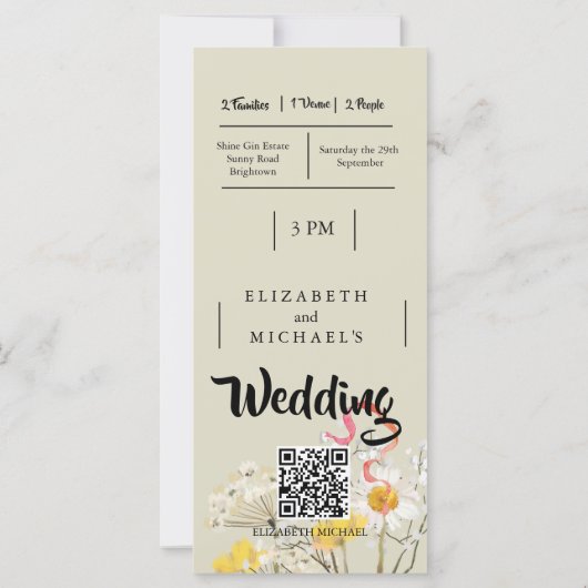 Modern Rustiek Festival Wedfest Wedding (Achterkant)