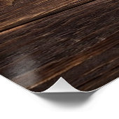 Modern rustiek gelukkig ooit na bruiloft welkom perfect poster (Hoek)