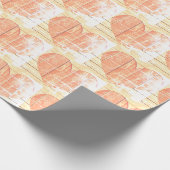 Modern rustiek hart inpakpapier (Hoek)