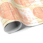 Modern rustiek hart inpakpapier (Rol Hoek)