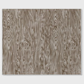 Modern rustiek houtnerf inpakpapier bruin (Vlak)