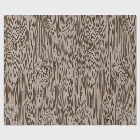 Modern rustiek houtnerf inpakpapier bruin (Vlak)