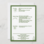 Modern Rustiek Kamp Bachelorette Route Groen Kaart (Achterkant)