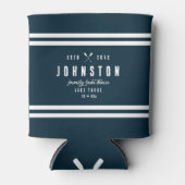 Modern rustiek Lake House | Navy White Blikjeskoeler (Voorkant)