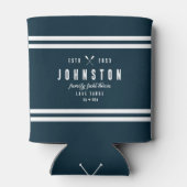 Modern rustiek Lake House | Navy White Blikjeskoeler (Achterkant)