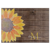 Modern rustiek monogram snijplank (Voorkant)