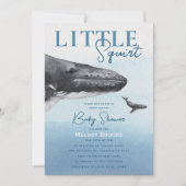 Modern rustiek oceaan klein spuitje Baby shower Kaart (Voorkant)