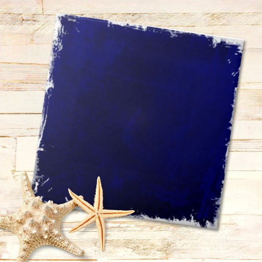 Modern rustiek strand kust Ocean Blue Tegeltje