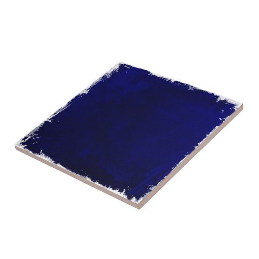 Modern rustiek strand kust Ocean Blue Tegeltje (Zijkant)