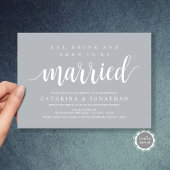 Modern rustiek, verlovingsfeest viering uitnodigin kaart