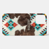 Modern rustiek Western Koeienhuid Patroonnaam Case-Mate iPhone Case (Achterkant (horizontaal))