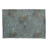 Modern rustiek winterpijnpatroon kussensloop (Voorkant)