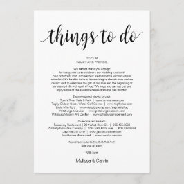 Modern Rustiek, Zwart, Dingen om te doen, Reissche Programmakaart