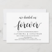 Modern rustiek, zwart script, verlovingsfeest kaart (Voorkant)