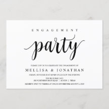 Modern rustiek, zwart, verlovingsfeest