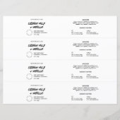 Modern Rustiek Zwart & Wit Zeep Bar Wrapper Label (Voorkant)