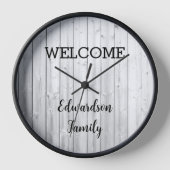 Modern rustige welkomstnaam grijze riem (Voorkant)