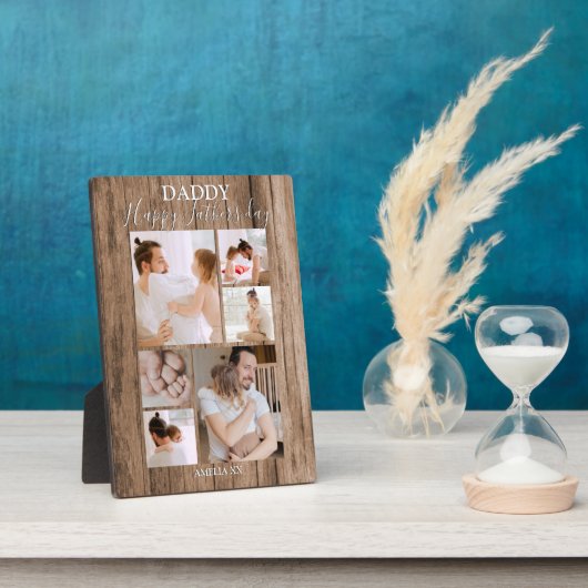 Modern | Rustisch hout | Fotocollage Fotoplaat (Zijkant)