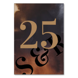 Modern Rusty Art Big Monogram Bold Simple Wedding Kaart