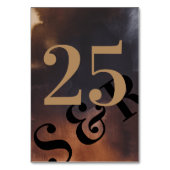 Modern Rusty Art Big Monogram Bold Simple Wedding Kaart (Voorkant)