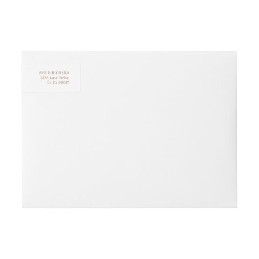 Modern Rusty Big Monogram Bold Simple Wedding (Voorkant)