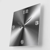 Modern RVS Tic Toc Vierkante Klok (Hoek)