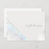 Modern Sa Beauon Salon Cadeaubon Bedankkaart (Voorkant / Achterkant)