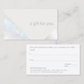 Modern Sa Beauon Salon Cadeaubon Kortingskaartje (Voorkant / Achterkant)