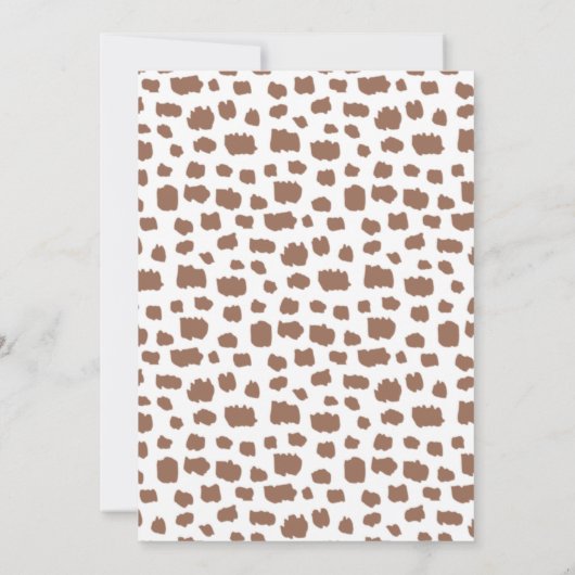 Modern Safari Animals Baby shower Hartelijk dank Kaart (Achterkant)