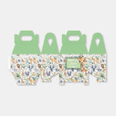 Modern Safari Chic: trendy Baby shower Bedankdoosjes (Uitgevouwen)