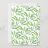 Modern Safari Oerwoud Animals Baby shower Kaart (Achterkant)